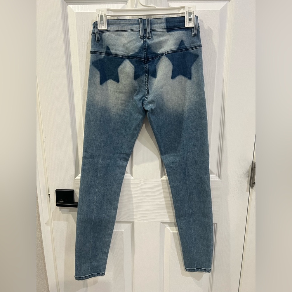 Bebe Star Patterned Blue Jeans